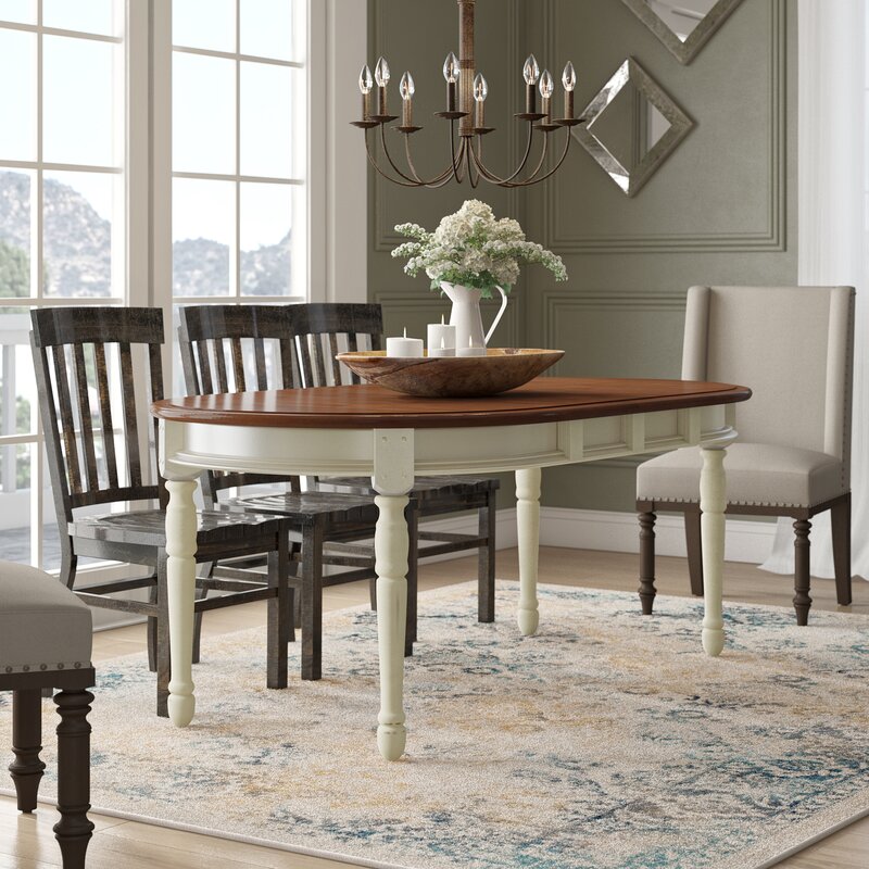 Laurel Foundry Modern Farmhouse Shelburne Extendable Solid 